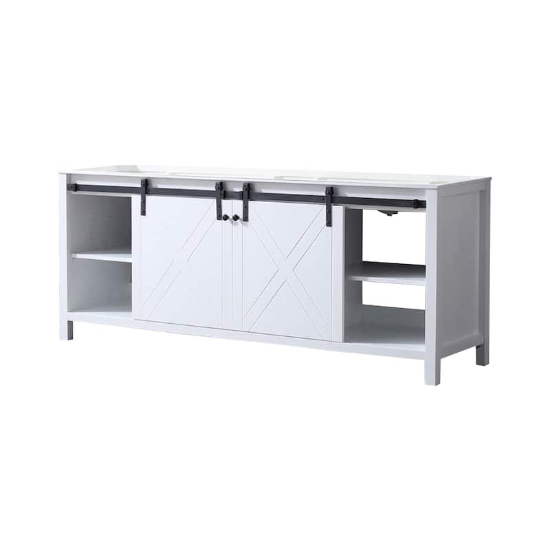 Marsyas 80 in W x 22 in D Ash Grey Double Bath Vanity