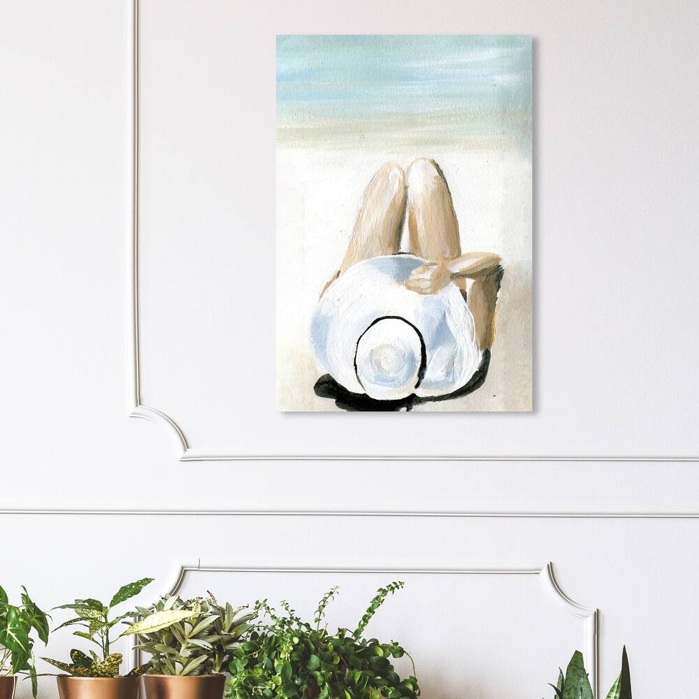 Wynwood Studio 'Private Island' Nautical and Coastal Wall Art Canvas Print Coastal - White, Blue