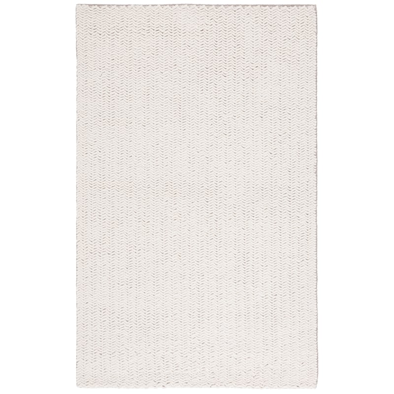 SAFAVIEH Hand-Loomed Natura Kora Transitional Wool Rug - 4' x 6' - Ivory