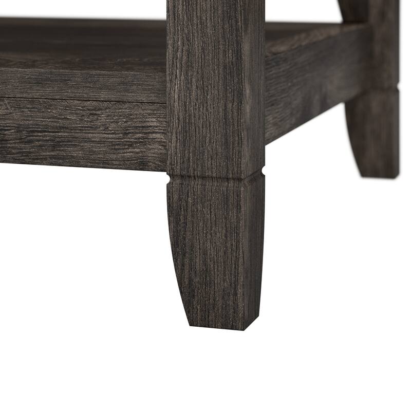 Bush Furniture Key West Tall 5 Shelf Bookcase with Adjustable Shelves