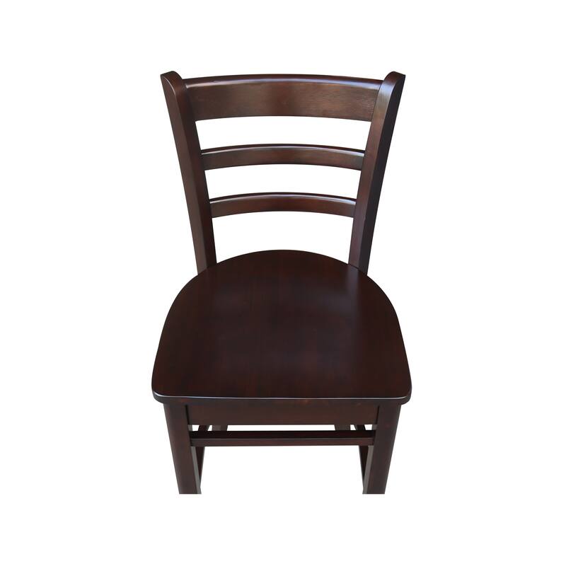 International Concepts Solid Wood Emily Dining Stool