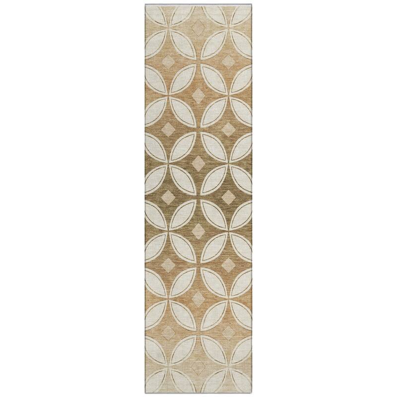 Machine Washable Indoor/ Outdoor Modern Gia Chantille Rug