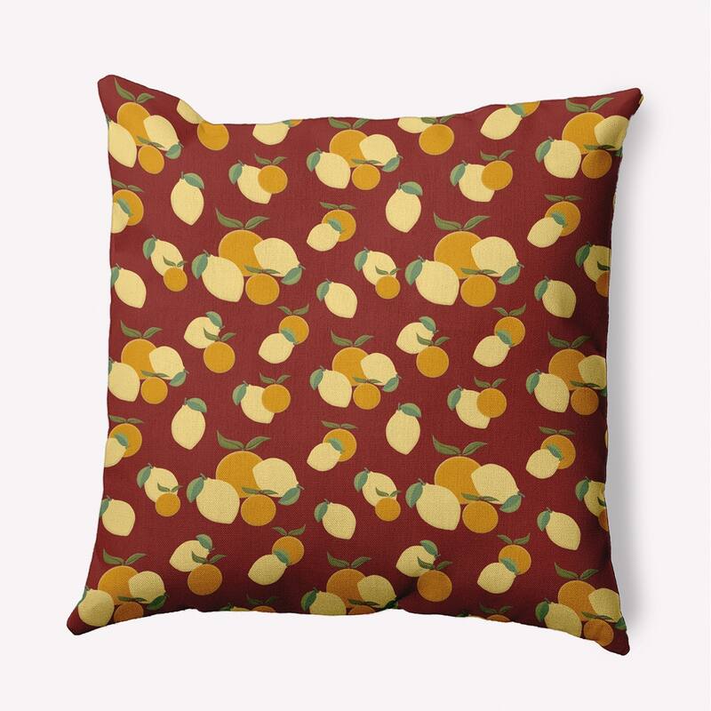 Oranges and Lemons Decorative Throw Pillow - 20" x 20" - Maple