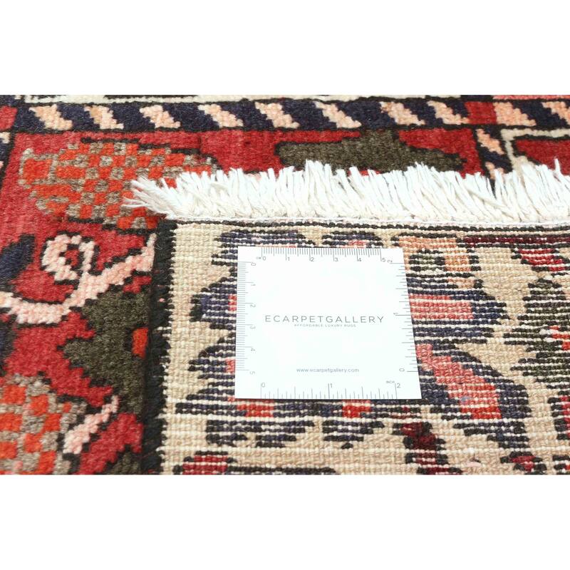 ECARPETGALLERY Hand-knotted Kayseri Vintage Red Wool Rug - 4'10 x 9'2
