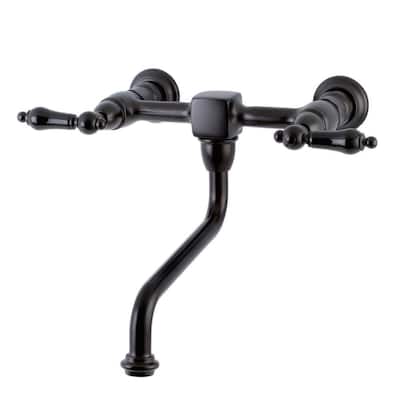 Kingston Brass Duchess 1.2 GPM Wall Mounted Bridge Bathroom Faucet