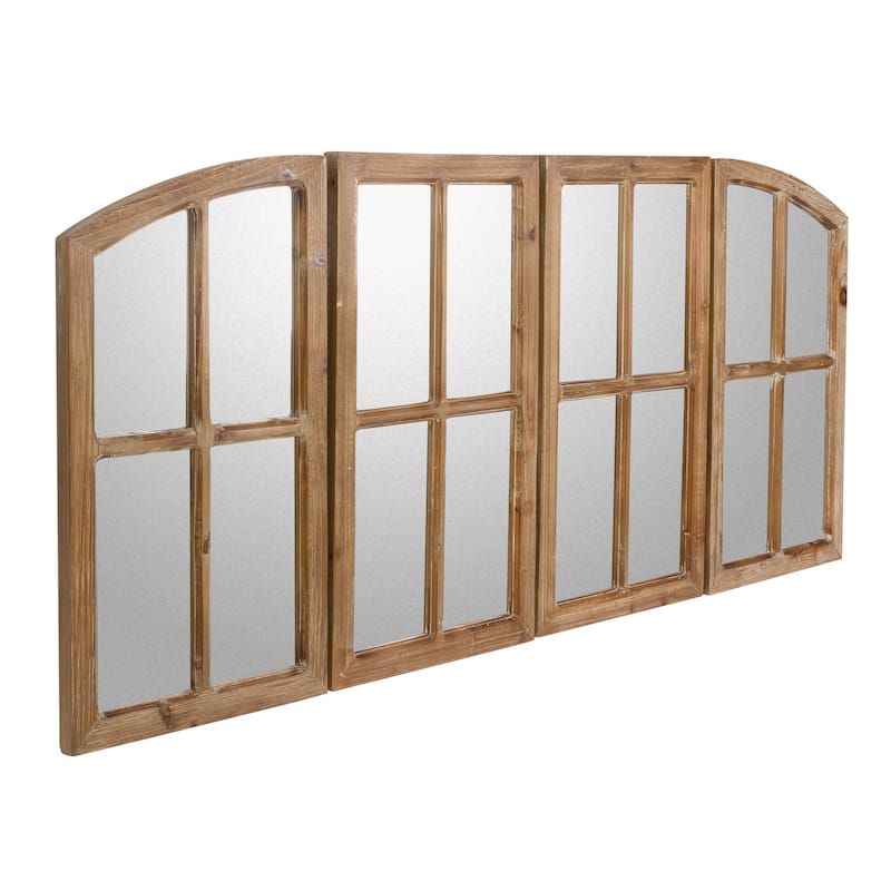 Raelynn Arch Window Pane Mirrors (Set of 4)