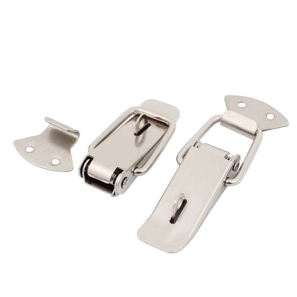 Wooden Case Luggage Spring Loaded Toggle Latch Catch Hasp Silver Tone ...