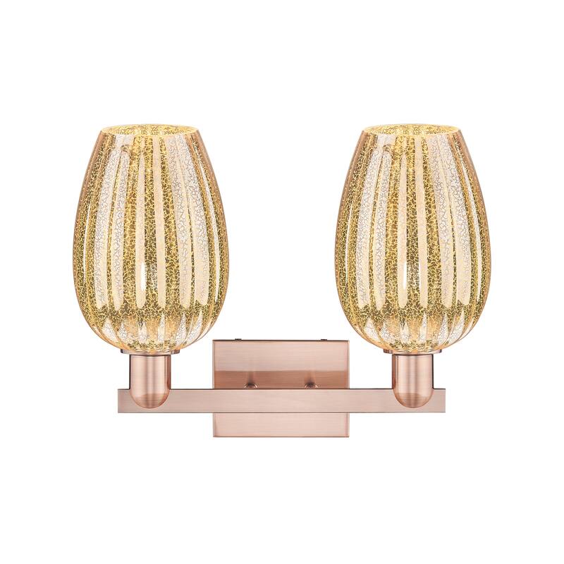 Innovations Lighting Downtown Urban - Preston - 2 Light 16" Flute Shade Bath Vanity Light