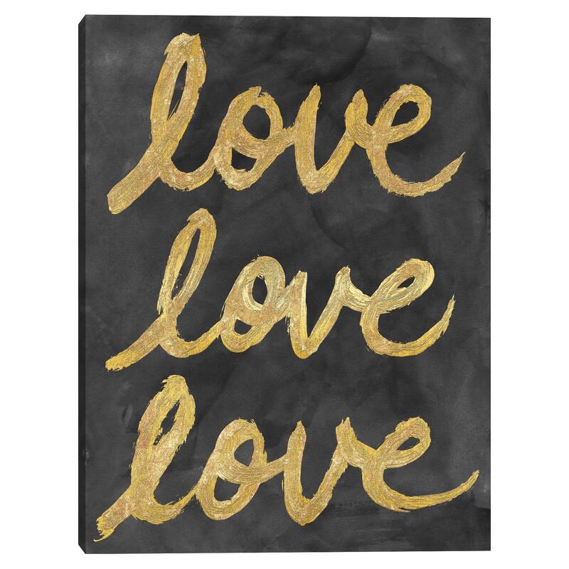 Love Love Love Canvas Art Print