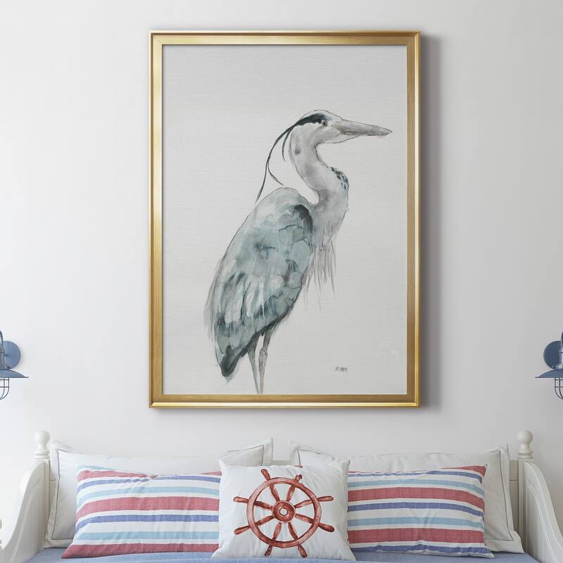 BLUE HERON I Premium Framed Canvas - Ready to Hang