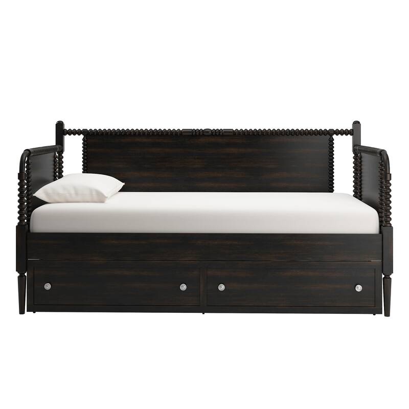 Dane Traditional Beaded Wood Daybed and Trundle by iNSPIRE Q Classic