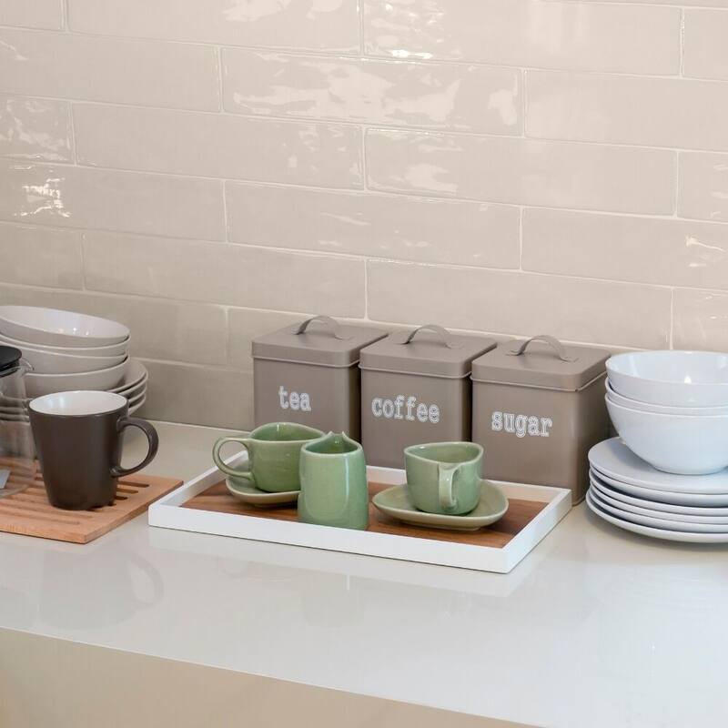 The Tile Life Chelsea 2x10 Bone Ceramic Chair Rail Wall Tile
