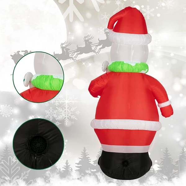 slide 2 of 5, 7Ft Christmas Inflatable Snowman Xmas Snowman Blow Up Yard Decor