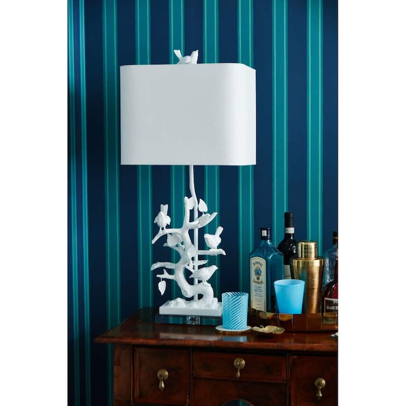 Bird on Branch Acrylic Table Lamp