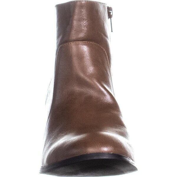 mid block heel ankle boots