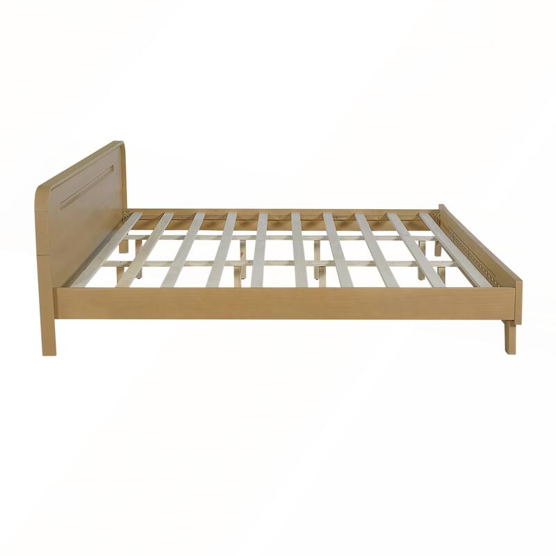Pine Solid Wood Bed with Timeless Design Easy Assemble