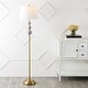 preview thumbnail 2 of 6, Aveiro 62.5" Classic Iron LED Floor Lamp, Transitional Gold with Blue and White by JONATHAN Y