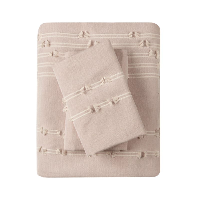 INK+IVY Kara 3 Piece Cotton Jacquard Duvet Cover Set (Insert excluded)