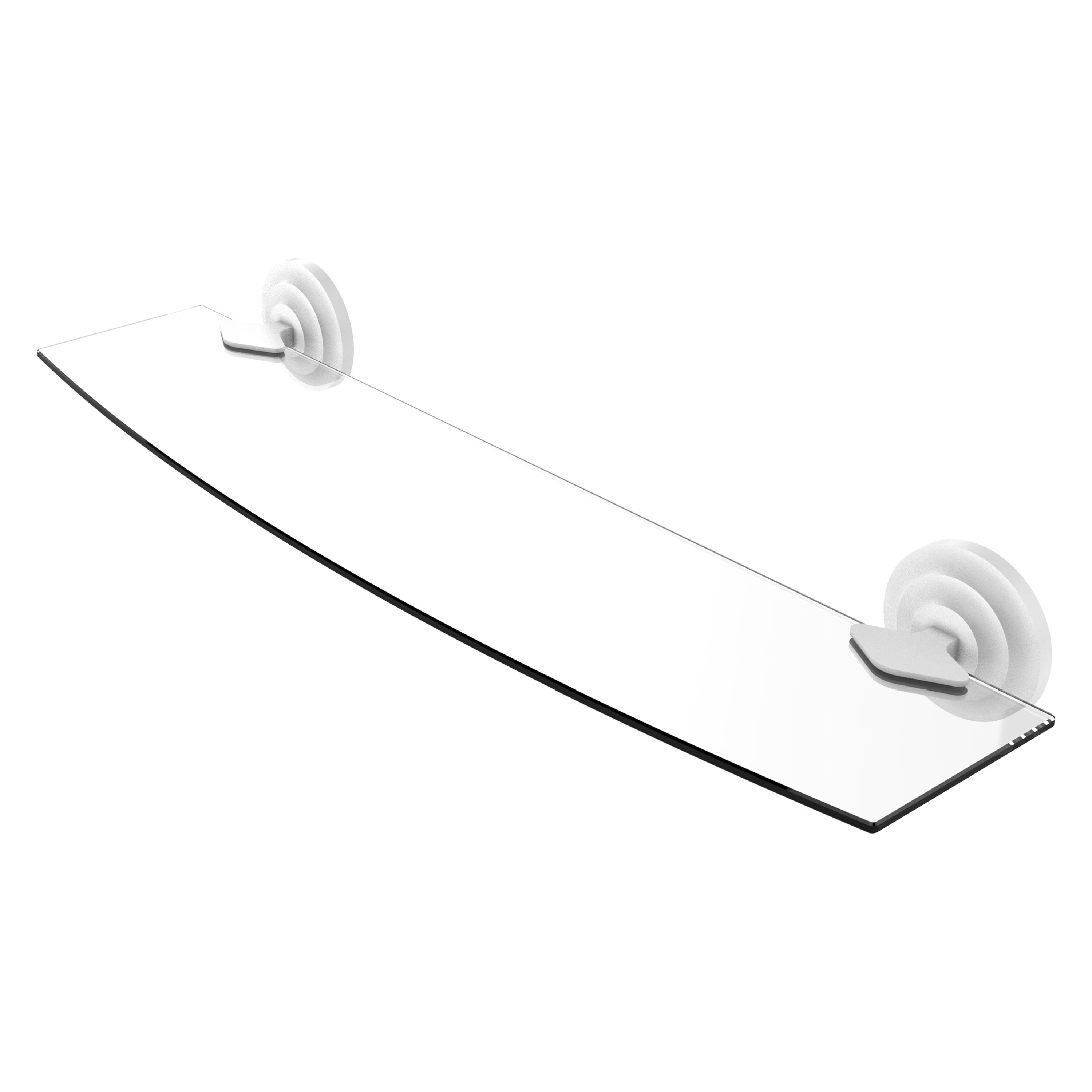 Allied Brass Que New Collection 18 Inch Glass Shelf