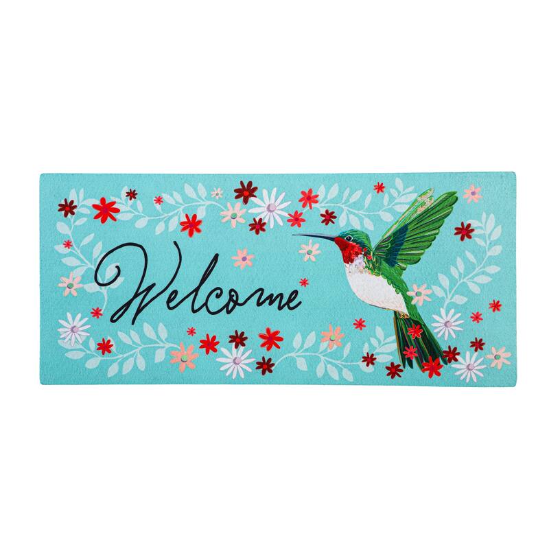 22 in. x 10 in. Hummingbird Welcome Sassafras Switch Mat