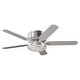 preview thumbnail 7 of 9, Vaczon 52" Modern Brushed Nickel 5-blade Flush Mount Smart Ceiling Fan with Light and App Control