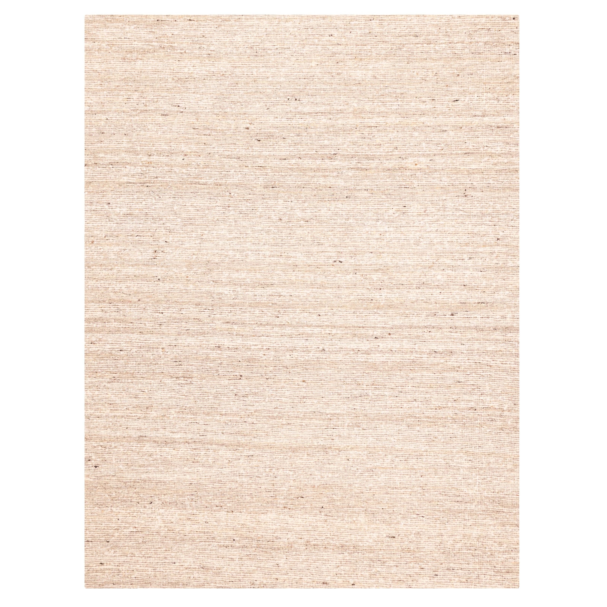 ECARPETGALLERY Braid weave Sienna Cream, Taupe Wool Kilim - 8'0 x 10'0