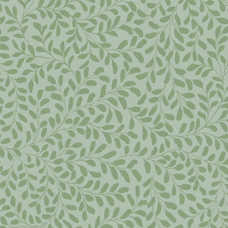 Graham & Brown Gilded Leaf Sage Wallpaper