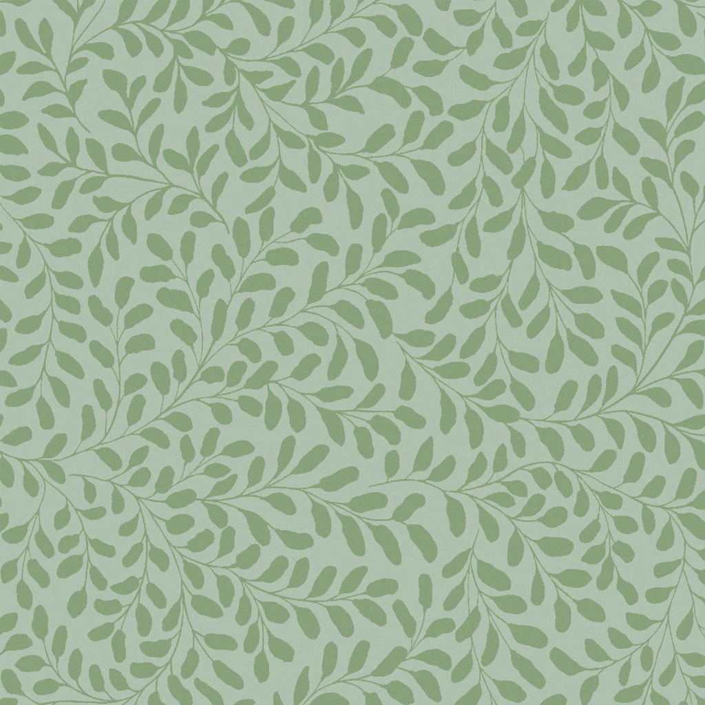 Graham & Brown Gilded Leaf Sage Wallpaper