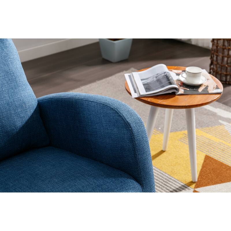 27" Upholstered Rocking Chair with Side Pocket