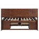 preview thumbnail 14 of 12, Full Size Wooden Captain Bed with Storage Headboard, 4 Drawers and 2 Side Cabinets