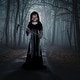 preview thumbnail 1 of 14, Haunted Hill Farm 8.5-Ft. Tall Motion-Activated Ginormous Reaper, Premium Talking Halloween Animatronic