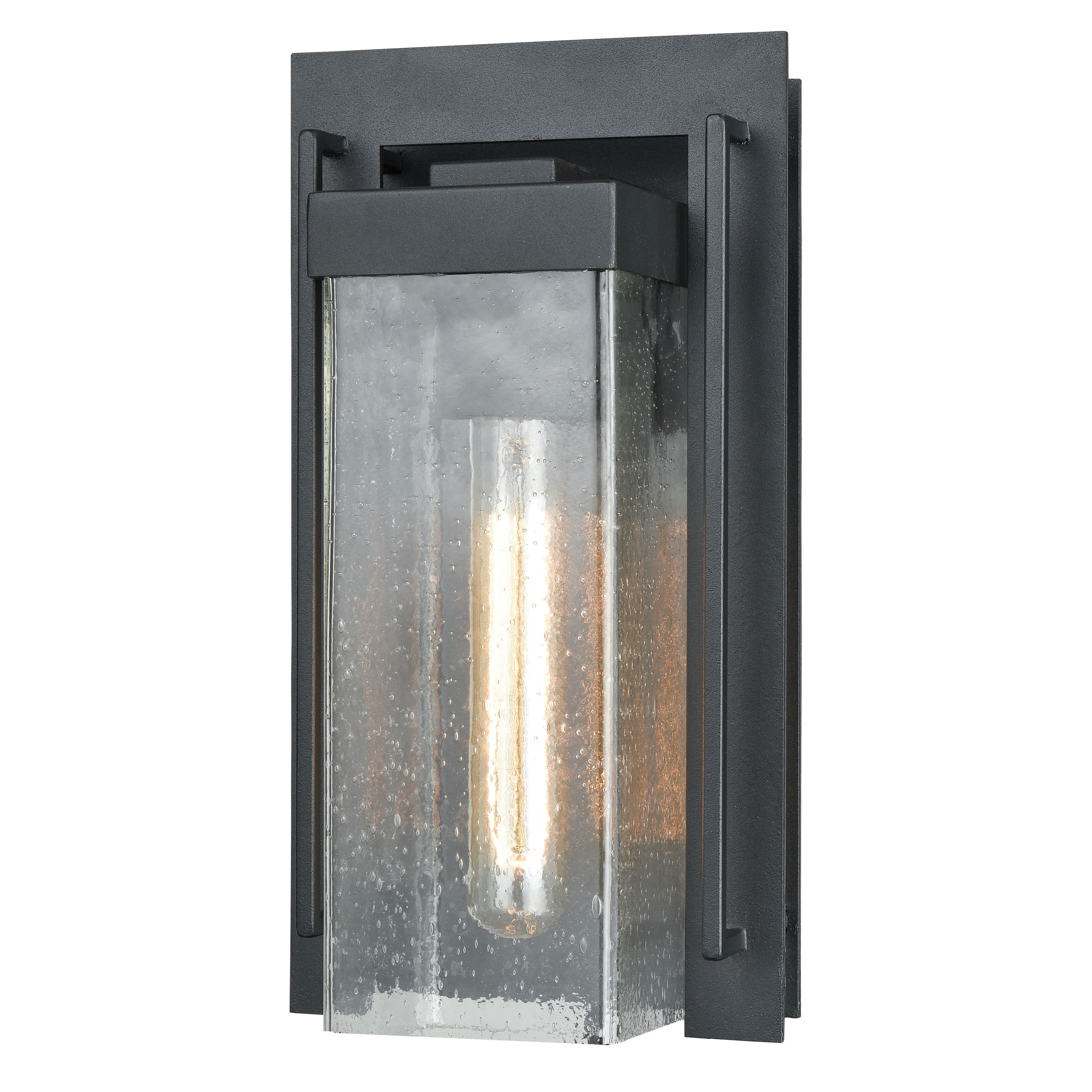 Atlas Lighting Overton Matte Black Outdoor Sconce