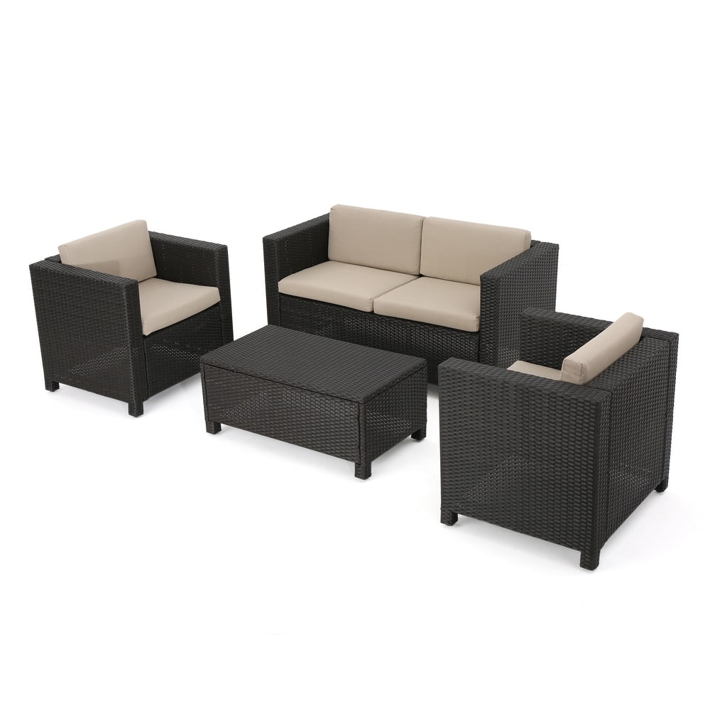 Puerta Outdoor 4-piece Sofa Set by Christopher Knight Home