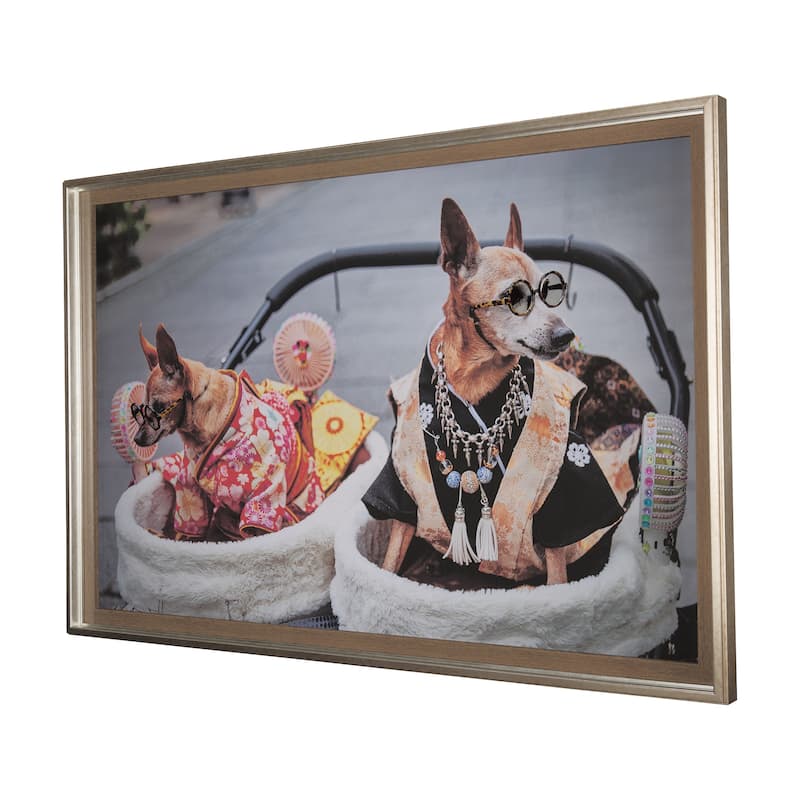 Clever Canines Framed Art Print