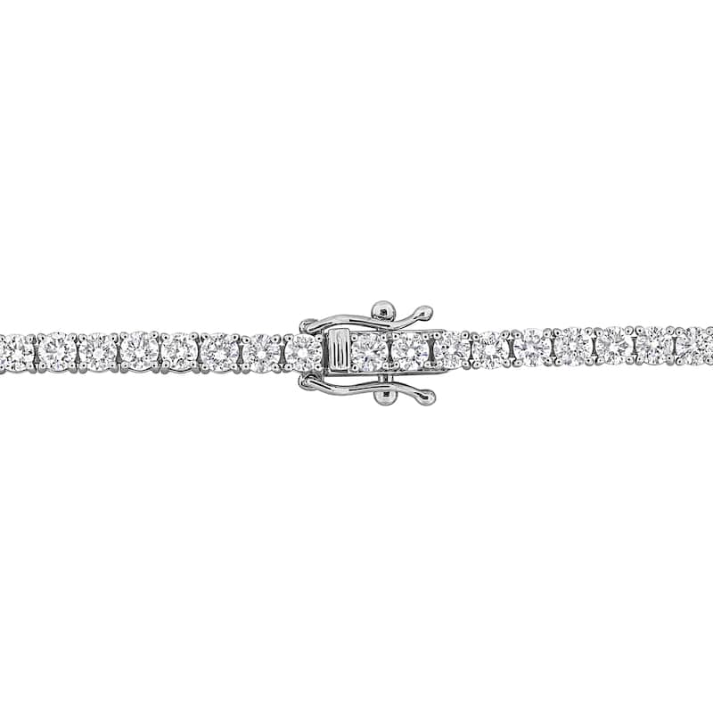 Miadora 14k White Gold Diamond Tennis Bracelet 1 1/3 to 6 1/10ct TDW