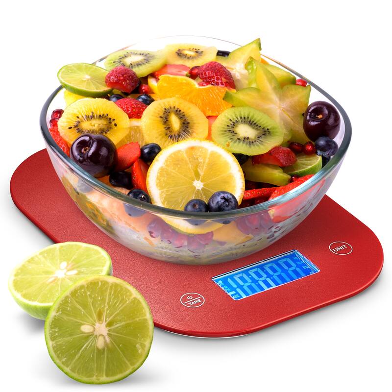 Cheer Collection Premium Digital Food Scale - Red