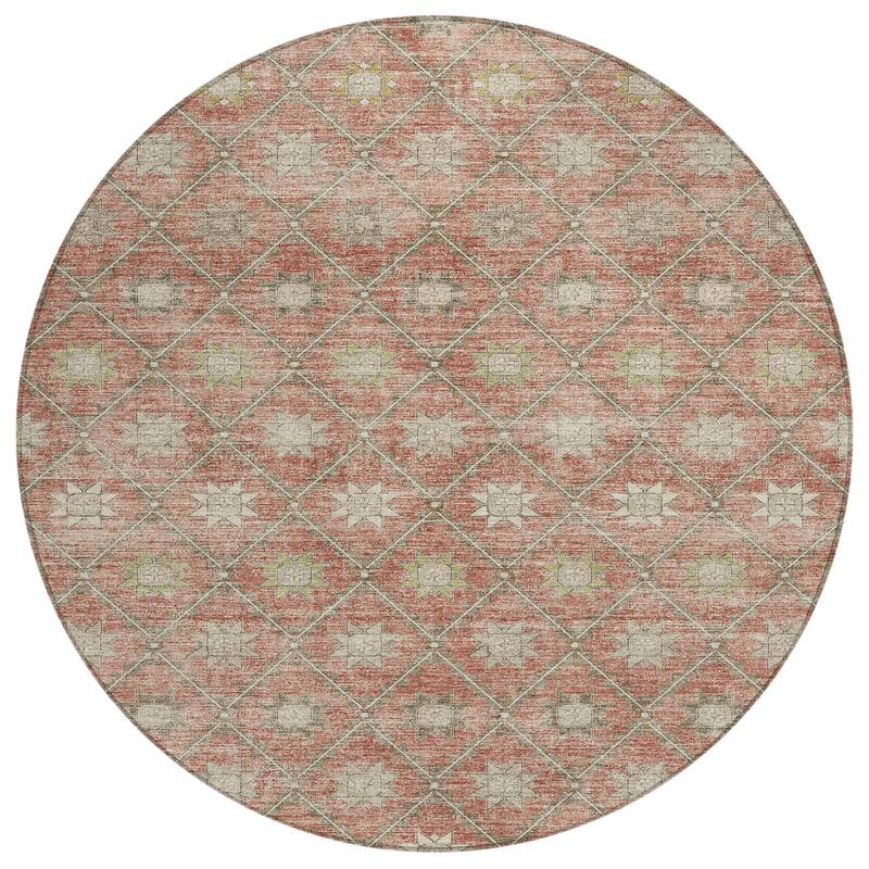 HomeRoots Floral Transitional Rectangle Outdoor Rug