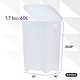 preview thumbnail 9 of 23, Superio Plastic Wicker Laundry Hamper with Lid Large Capacity - Capacity: 60l