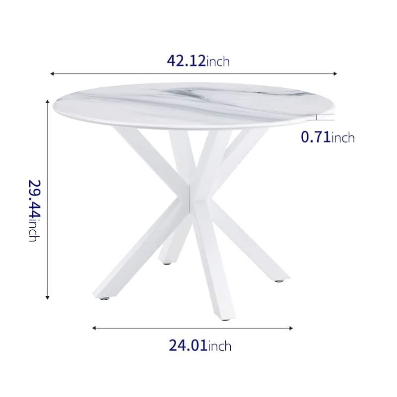 Dining Table With Round MDF Table Top