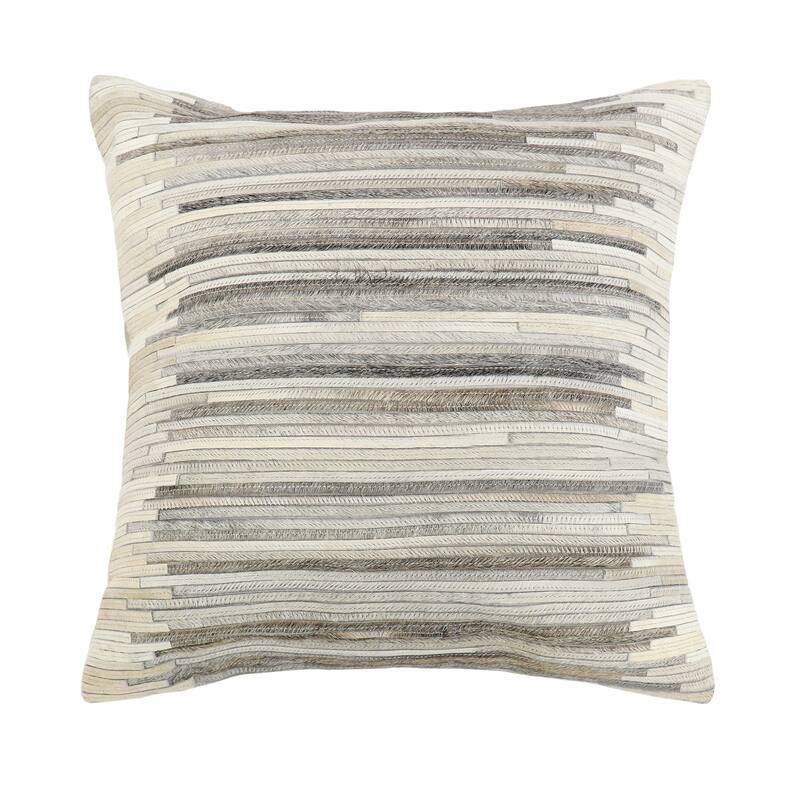 Pasargad Home Cowhide Decorative Throw Pillow, 18x18 - 18 x 18