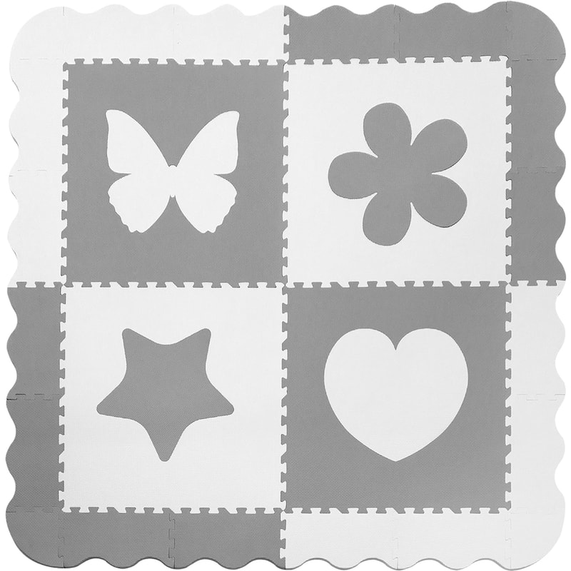Sorbus Floor Baby Play Mat Interlocking Set (4 Pc)