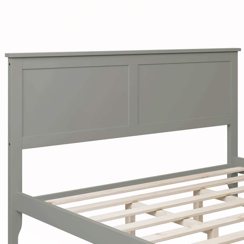 Solid Wood Queen Platform Bed