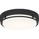 preview thumbnail 4 of 6, Hale Integrated LED Earth Black Flush Mount