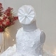 preview thumbnail 6 of 5, Special Occasion Dress with Flowers on Tulle and Skirt