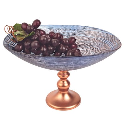 Dory Footed Oval Centerpiece Bowl L12 x 8 "x H7"