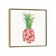 preview thumbnail 7 of 16, iCanvas "Tropical Fun Pineapple I" by Courtney Prahl Framed Gold - 12x12