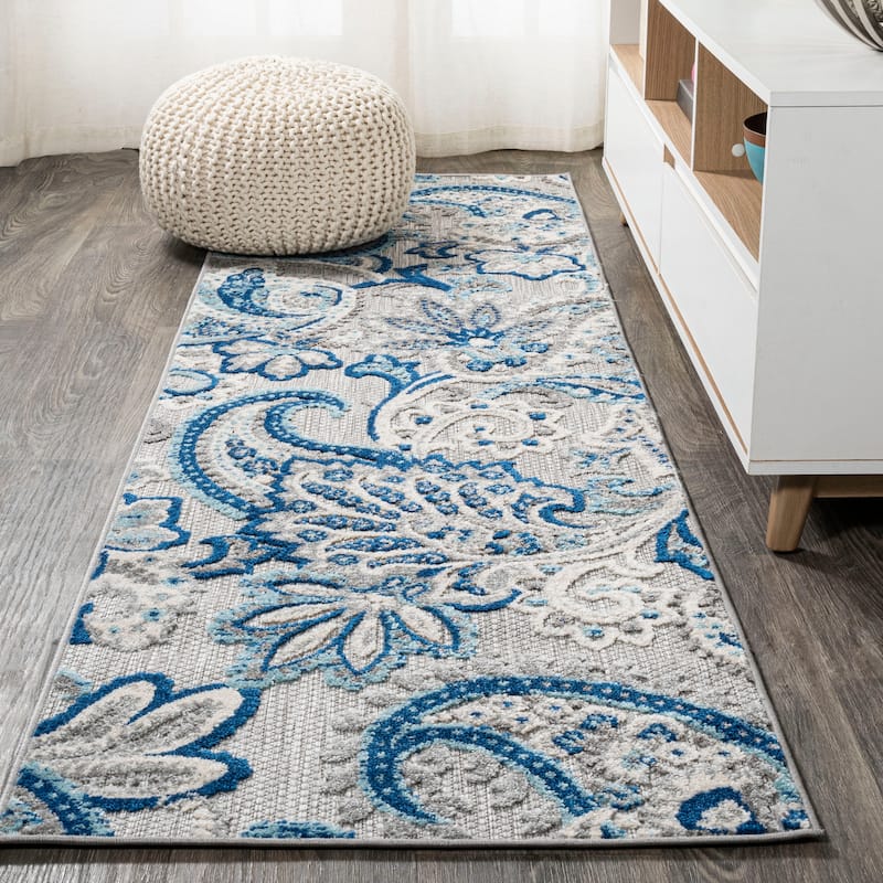 JONATHAN Y Lucena Paisley High-Low Indoor/Outdoor Area Rug