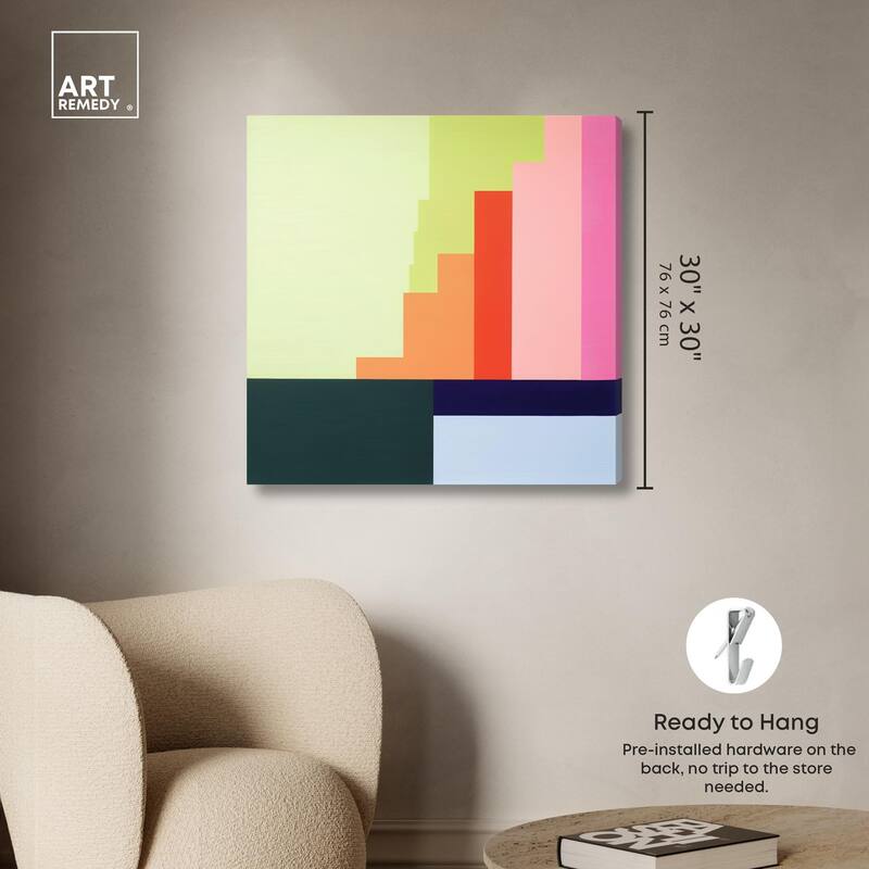 Rectilinear Rhapsody I Canvas by Art Remedy, Gallery Wrapped