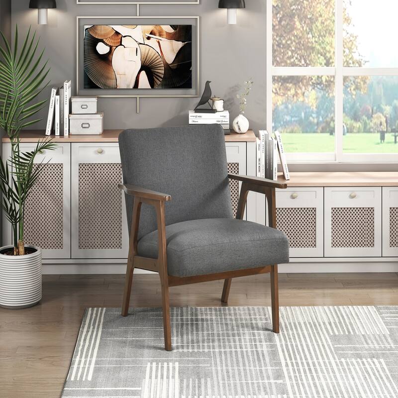Charming Contemporary Accent Chair for Stylish Living Spaces - Dark Gray