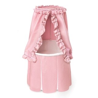 Empress Round Baby Bassinet with Canopy